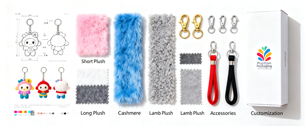 Branding accessories and detail customization for panda plush