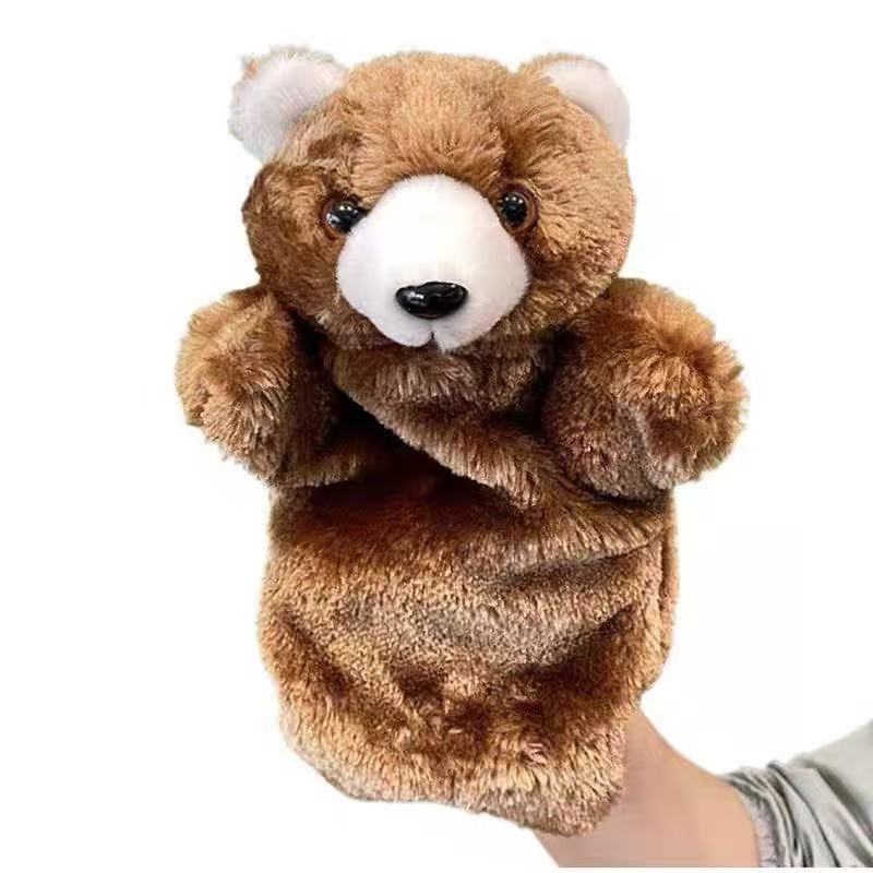 classic brown bear with soft short-pile plush