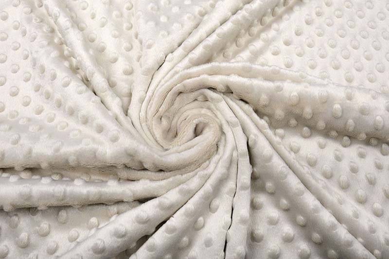 Minky short pile and long pile plush fabric