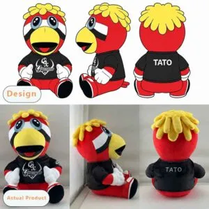 Comparison of plush toy designs and actual products4