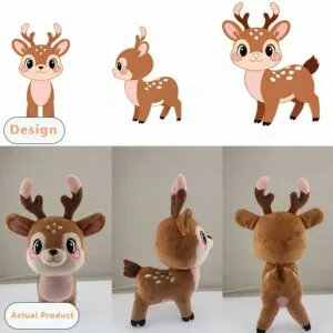 Comparison of plush toy designs and actual products5