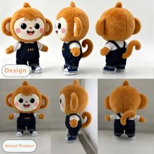 Comparison of plush toy designs and actual products6