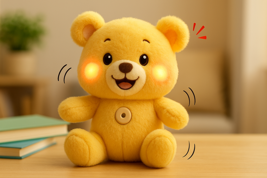 Interactive Yellow Teddy Bear
