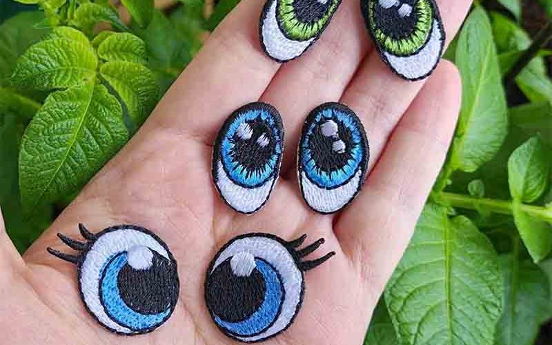 Flat Embroidery-Eyes
