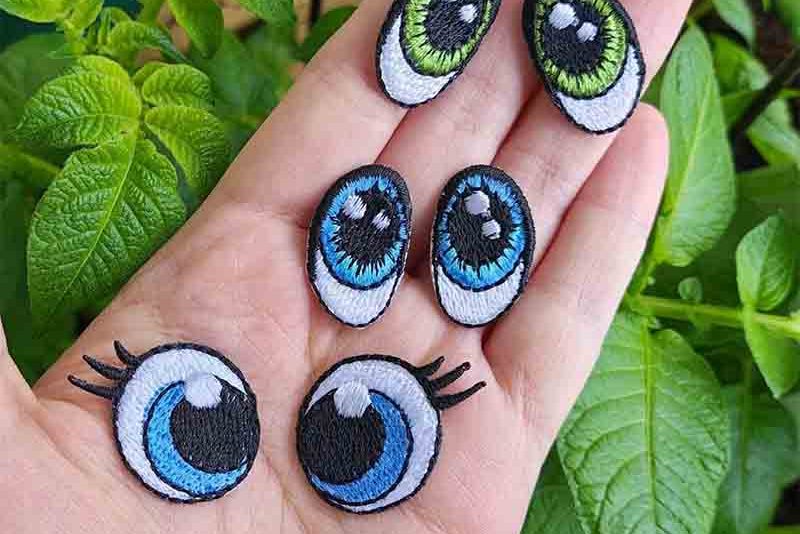 Flat Embroidery-Eyes