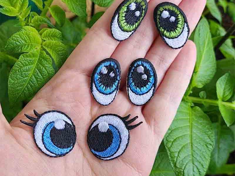 Flat Embroidery-Eyes