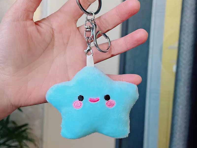 Mini Star Plush Keychain