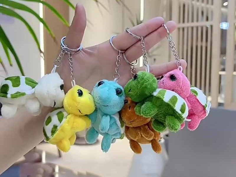 Mini Turtle Plush Keychain