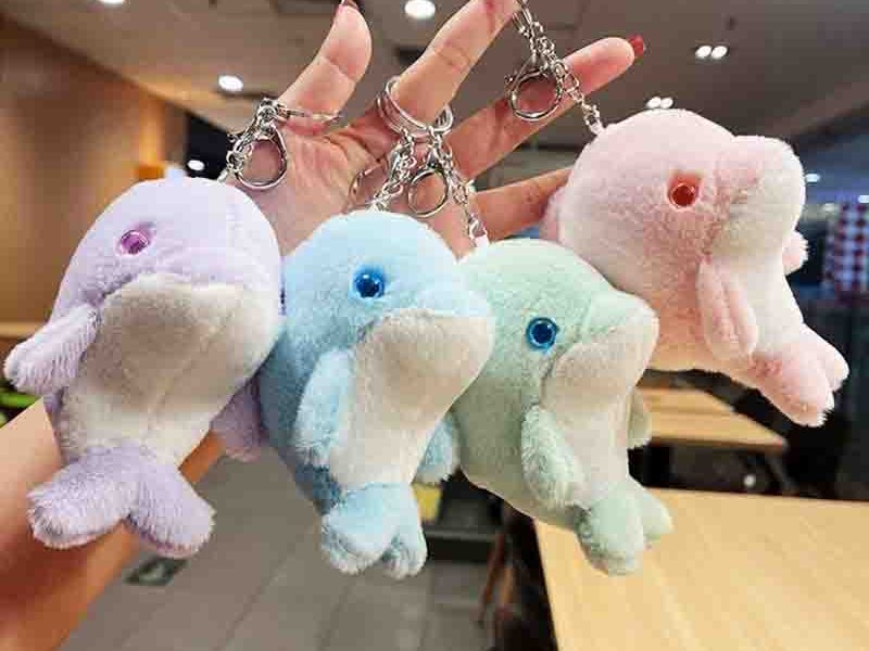 Ocean Dolphin Plush Keychain