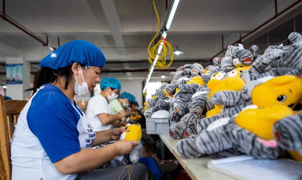 Plush stuffed animal production